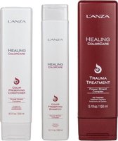 L'anza Healing ColorCare - Trio Set (Shampoo 300ml, Conditioner 250ml & Trauma Treatment 150ml)
