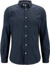Tom Tailor Lange mouw Overhemd - 1021884 Marine (Maat: XL)