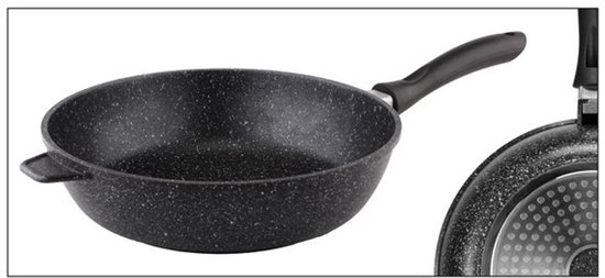 Aluminium koekenpan / stoofpan