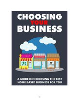 CHOOSING YOUR BUSINESS