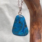 Wellness-House | Colors of Nature Lapis Lazuli | Zen Ketting | Amulet Ketting | Lapis Lazuli | Zen Cadeau | Verzilverde Ketting