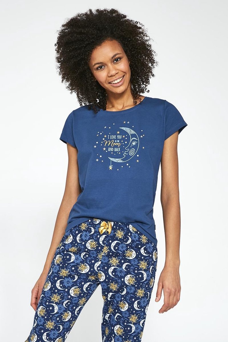 Cornette Katoenen Pyjama Dames Volwassenen Korte Mouw Korte & 7/8 Lange Broek Pyama Dames Volwas