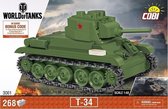 Cobi World of Tanks  T-34 3061 - Constructiespeelgoed - Bouwpakket - Leger tank