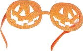 dressforfun - Halloween pretbril glanzende pompoenen - verkleedkleding kostuum halloween verkleden feestkleding carnavalskleding carnaval feestkledij partykleding - 302779