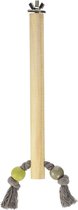 Zolux zitstok hout met touw assorti 2x1,5x23,5 cm