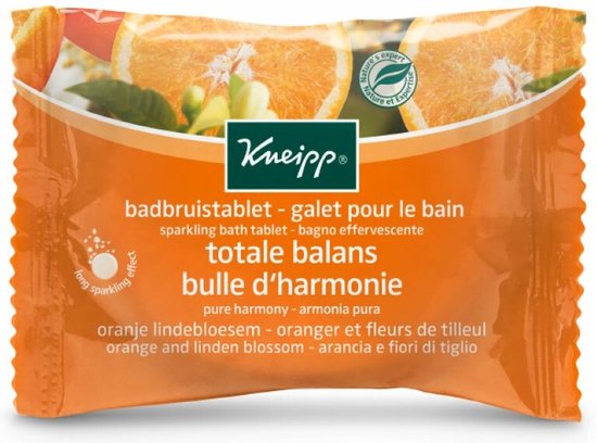 Kneipp Badbruistablet Oranje Lindebloesem 80 gr