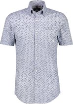 Lerros Korte mouw Overhemd - 2132468 448 STORM BLUE (Maat: M)