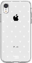HappyCase Apple iPhone XR Hoesje Flexibel TPU Hartjes Print
