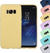 Samsung Galaxy S8 Plus Hoesje - Mobigear - Color Serie - TPU Backcover - Geel - Hoesje Geschikt Voor Samsung Galaxy S8 Plus