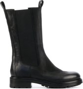 Elena Iachi Vrouwen Leren  Chelsea boots / Laarzen / Damesschoenen E2551 - Zwart - Maat 38