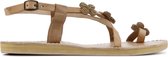 Laidback London Vrouwen Leren    Sandalen / Damesschoenen Blyth - Cognac - Maat 38