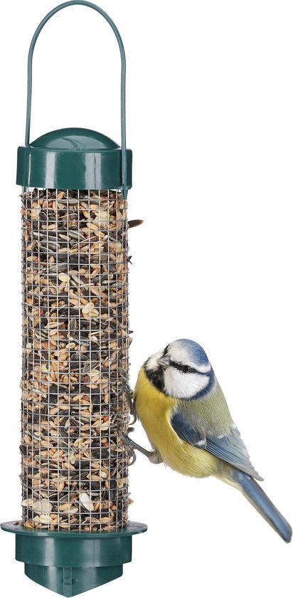 maison de mangeoire pour oiseaux relaxdays - silo pour mangeoire pour  oiseaux - silo | bol