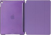 Pure Color Merge horizontale lederen flip-hoes voor iPad Pro 10,5 inch / iPad Air (2019), met houder (paars)