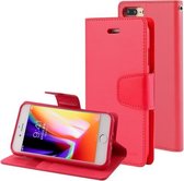 GOOSPERY SONATA DAGBOEK voor iPhone 8 Plus & 7 Plus Zakelijke stijl magnetische sluiting Horizontale flip lederen tas met houder & kaartsleuven en portemonnee (rood)