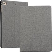 Stoffen textuur TPU horizontale flip lederen hoes voor iPad Mini 2019 & Mini 4, met houder (grijs)