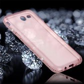 Voor Galaxy J3 (2017) (Amerikaanse versie) Diamond Encrusted Transparent Soft TPU beschermende achterkant van de behuizing (roze)