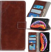 Retro Crazy Horse Texture Horizontale Flip Leren Case voor Galaxy A10, met houder & kaartsleuven & portemonnee & foto & milieu PU (bruin)