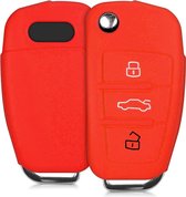 kwmobile autosleutel hoesje voor Audi 3-knops autosleutel - Autosleutel behuizing in rood