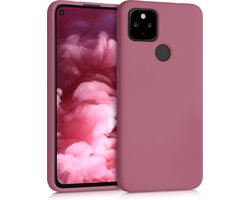 kwmobile telefoonhoesje geschikt voor Google Pixel 4a 5G - Hoesje voor smartphone - Back cover in donkerroze