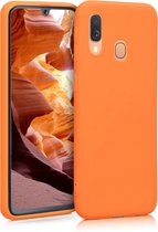 kwmobile telefoonhoesje voor Samsung Galaxy A40 - Hoesje voor smartphone - Back cover in fruitig oranje