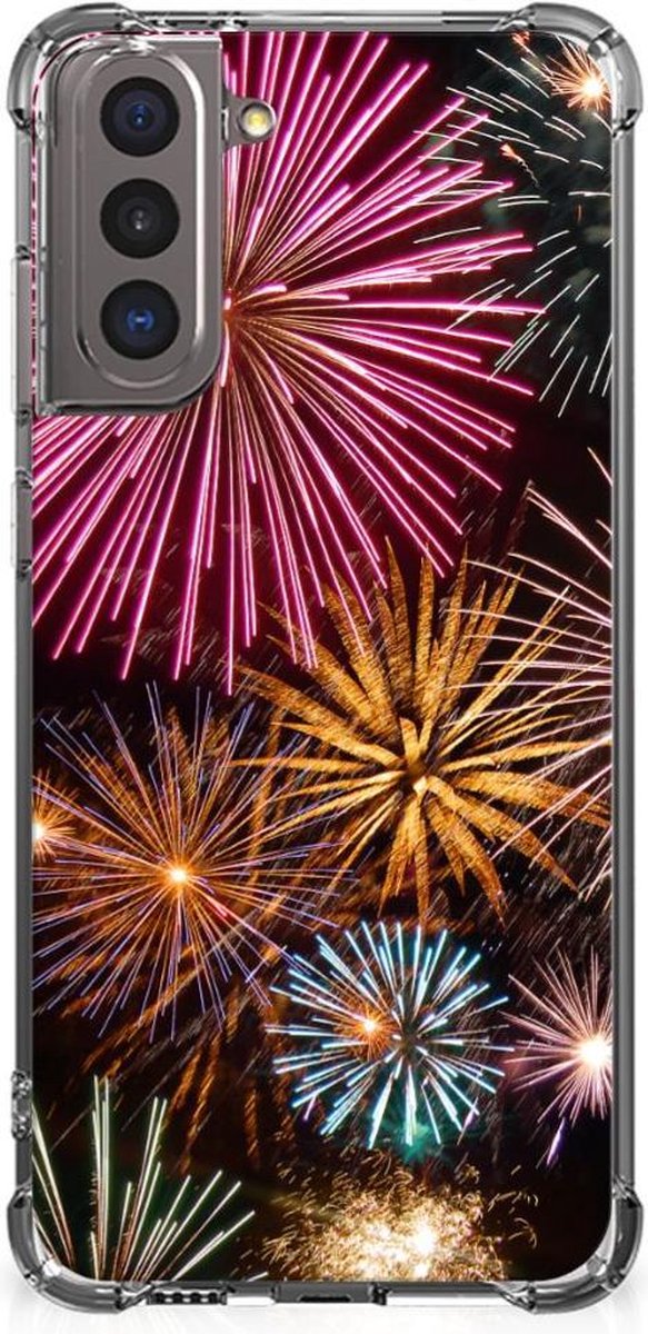 Samsung Galaxy S21 Anti Shock Bumper Case Vuurwerk