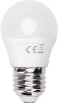 LED Lamp - Smart LED - Igna Exona - Bulb G45 - 7W - E27 Fitting - Slimme LED - Wifi LED - Aanpasbare Kleur - Mat Wit - Glas