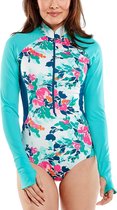 Coolibar - UV badpak met lange mouwen voor dames - Escalante - Floral Posy - maat L