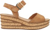 Gabor 651 Sandalen - Met Sleehak - Dames - Camel - Maat 40,5