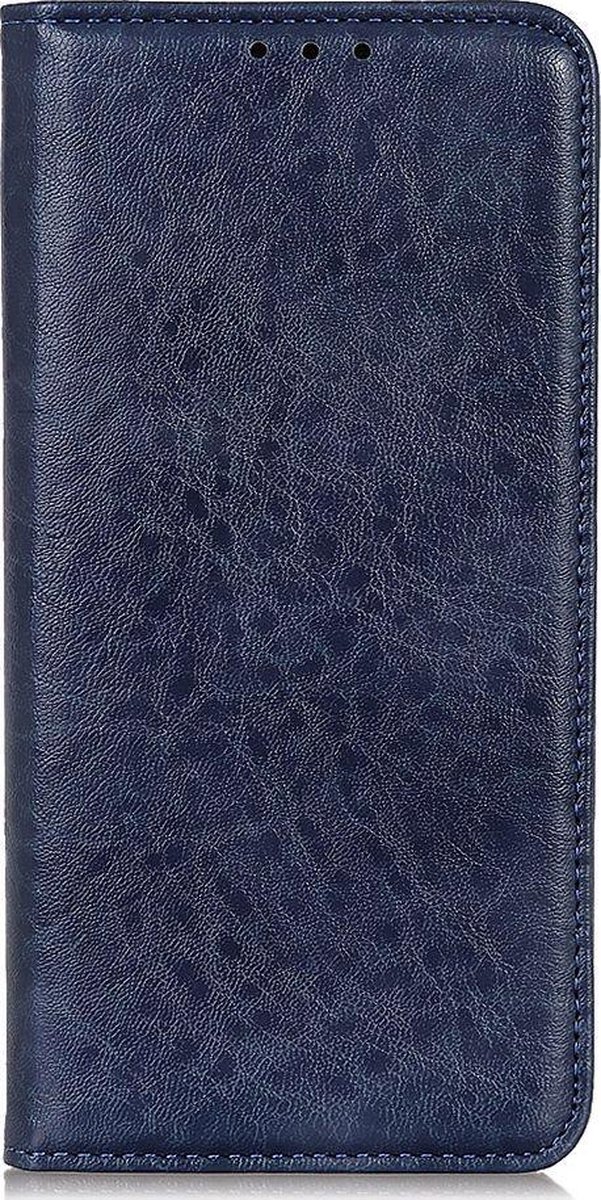 Mobigear Telefoonhoesje geschikt voor OPPO Reno 4 Hoesje | Mobigear Classic Elegance Bookcase Portemonnee | Pasjeshouder voor 2 Pasjes | Telefoonhoesje voor Pinpas / OV Kaart / Rijbewijs - Blauw