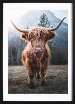Highland Cow Poster (21x29,7cm) - Wallified - Natuur - Landschap - Zee - Poster - Print - Wall-Art - Woondecoratie - Kunst - Posters