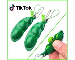 SMP® Fidget Pop It Bean Toy - Sleutelhanger tegen stress en verveling - 2 stuks