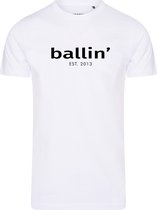 Ballin Est. 2013 - Heren Tee SS Tapered Fit Shirt - Wit - Maat 3XL