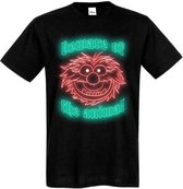 The Muppets Heren Tshirt -XL- Beware of the Animal Zwart