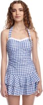 Pussy Deluxe Badpak -XXL- Blue Plaid Blauw