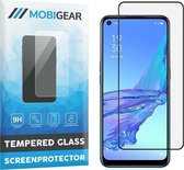 Mobigear Screenprotector geschikt voor OPPO A53s Glazen | Mobigear Premium Screenprotector - Case Friendly - Zwart