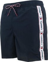 Tommy Hilfiger side tape logo flag zwemshort blauw - L