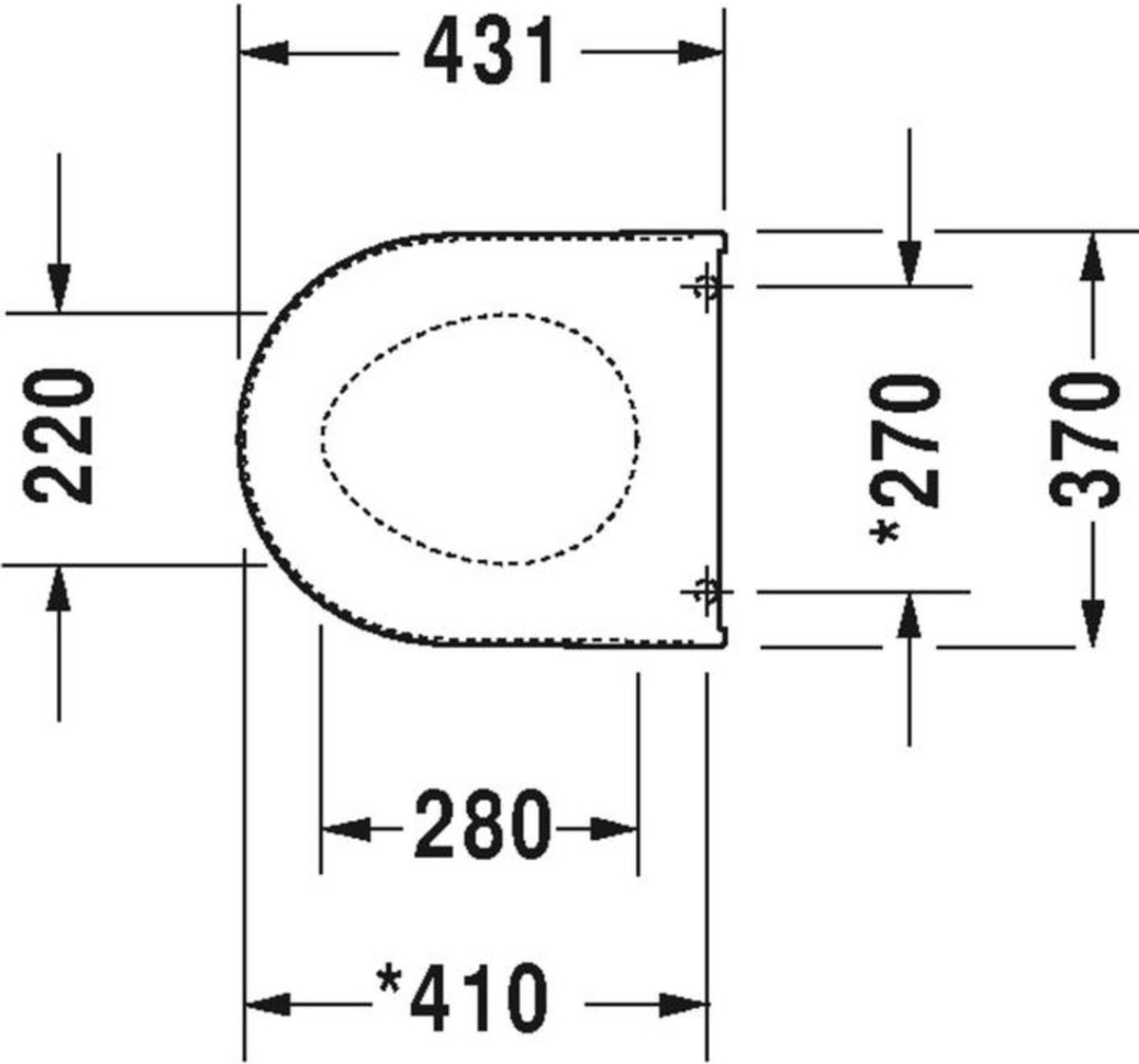 Duravit Toiletbril Starck 1