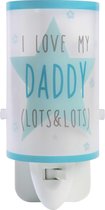 Dalber Nachtlamp Daddy 13 Cm Blauw