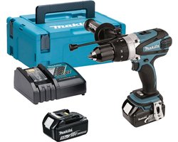 Makita DHP458RTJ 18V Li-Ion accu klopboor-/schroefmachine set (2x 5.0Ah accu) in Mbox
