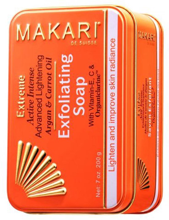 Makari Extreme Wortel & Argan Zeep voor natuurlijk een perfecte, egale en jonge huid - Voor het bleken van de huid