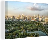 Canvas Schilderij Skyline van Thailand overdag - 30x20 cm - Wanddecoratie