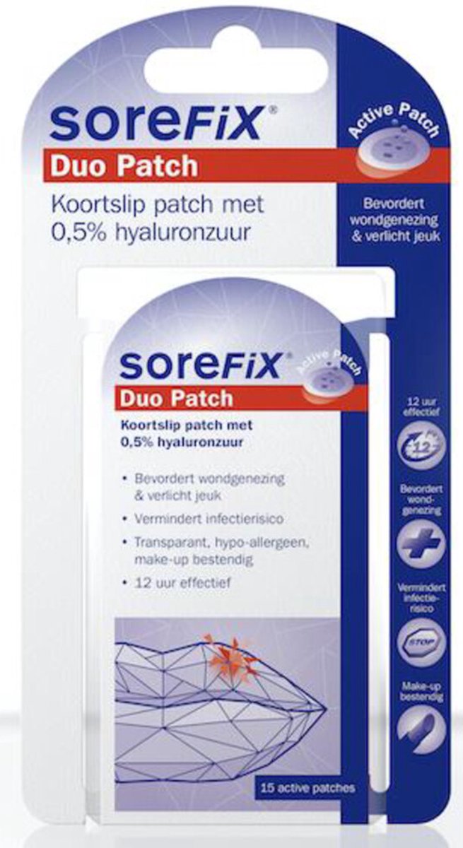 Goedkoopste Sorefix Duo Koortslip Patch 15 stuks