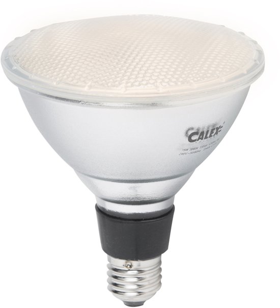 Calex PAR 38 LED lamp met E27 fitting, 15W, 1250 lumen, 3000K.