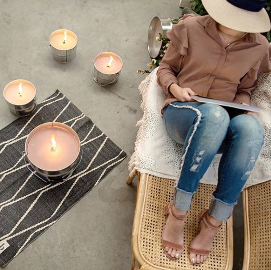 Rustik Lys - bougie d'extérieur dans une boîte - 2,6 kg - Nude