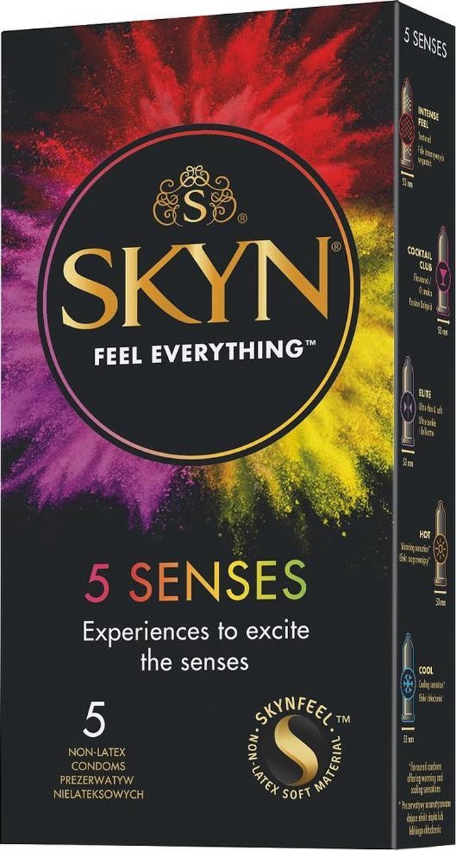 Unimil - Skyn 5 Senses Condoms 5Pcs