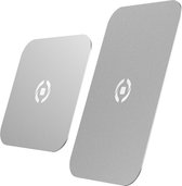 Celly - GhostPlate Magneetplaat Smartphone Set van 2 Stuks Assorti - Aluminium - Zilver