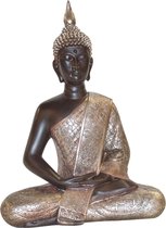 Statues de Bouddha thaï assis argent noir Targeted Choice
