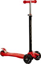 Kinderstep met 3 Lichtgevende Wielen - 3-6 Jaar - Jongens/Meisjes - Rood - Autoped - Scooter
