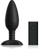 ACE LARGE Remote Control Vibrating Butt Plug - Black