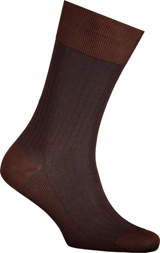 Falke Sokken - Oxford Stripes - Bruin - 45-46